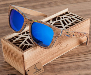 BOBO BIRD Mirror Wood Sunglasses for Men Polarized Color Women Sun Glasses oculos de sol feminino W-AG021