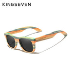 KINGSEVEN 2020 Retro Bamboo Sunglasses Men Women Polarized Mirror UV400 Sun Glasses Full Frame Wood Shades Goggles Handmade