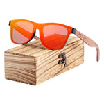 BARCUR Polarized Black Walnut Wood Sunglasses Men Square Women Sun Glasses UV400 Oculos Gafas Oculos De Sol Masculino