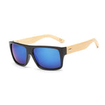 Original Wooden Bamboo Sunglasses Men Women Mirrored UV400 Sun Glasses Real Wood Shades Gold Blue Outdoor Goggles Sunglases Male