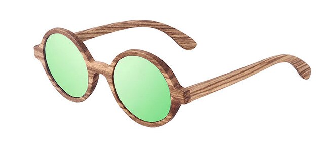 SKYDOVE Polarized  Wooden Sunglasses Men 2018 Vintage Kids Zebra Wood Sunglasses Round Women Bamboo Wood Sunglasses Men