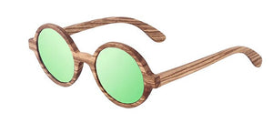 SKYDOVE Polarized  Wooden Sunglasses Men 2018 Vintage Kids Zebra Wood Sunglasses Round Women Bamboo Wood Sunglasses Men