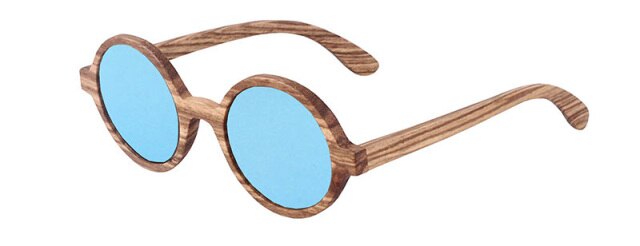 SKYDOVE Polarized  Wooden Sunglasses Men 2018 Vintage Kids Zebra Wood Sunglasses Round Women Bamboo Wood Sunglasses Men