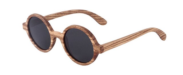 SKYDOVE Polarized  Wooden Sunglasses Men 2018 Vintage Kids Zebra Wood Sunglasses Round Women Bamboo Wood Sunglasses Men