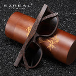 EZREAL Natural Polarized Wooden Sunglasses Men Bamboo Sun glasses Women Brand Designer Original Wood Glasses Oculos de sol