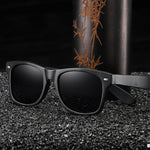GM Dark Wooden Bamboo Material Sunglasses With Polarized Lens S817