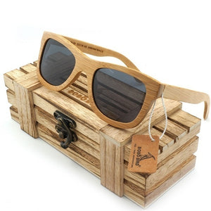 BOBO BIRD Handmade Men women Wood Sunglasses Wooden Eyewear Bamboo sport Glasses in Wood Box custom logo